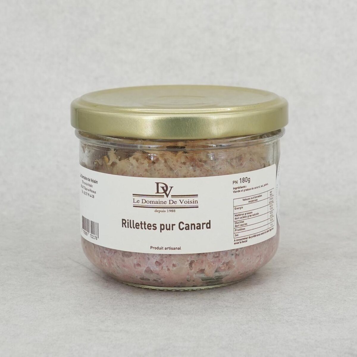 RILLETTE PUR CANARD "DOMAINE DE VOISIN" – Image 1