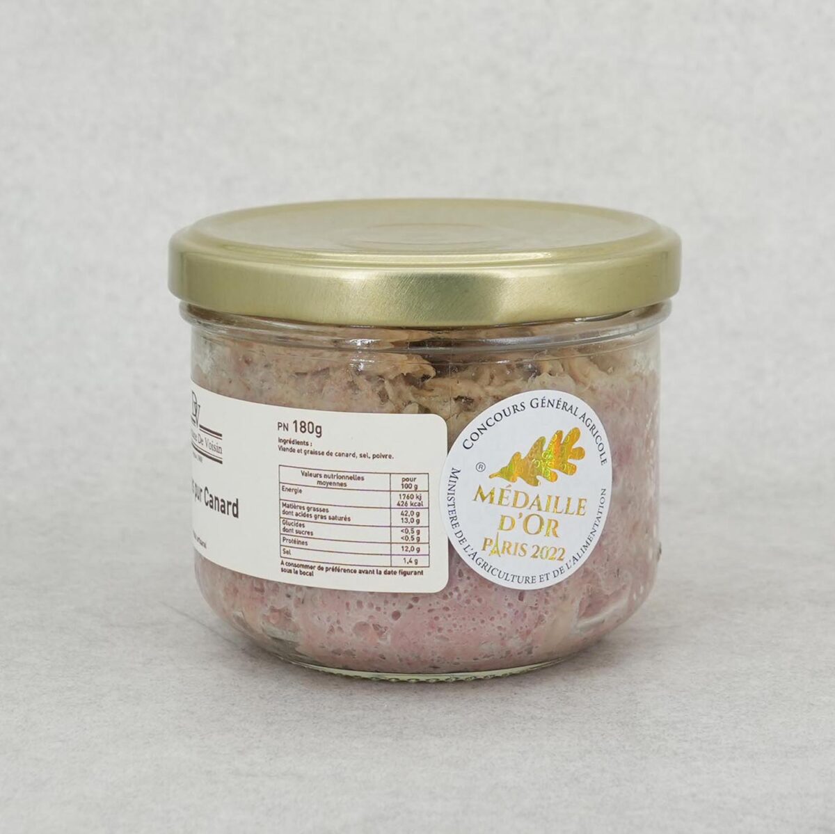 RILLETTE PUR CANARD "DOMAINE DE VOISIN" – Image 2