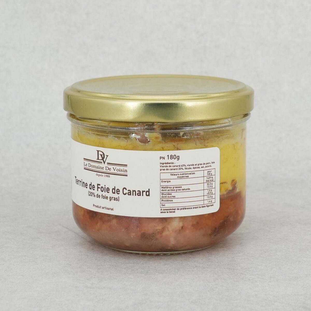 1013B.jpg TERRINE DE FOIE GRAS DE CANARD DOMAINE DE VOISIN – Image 2