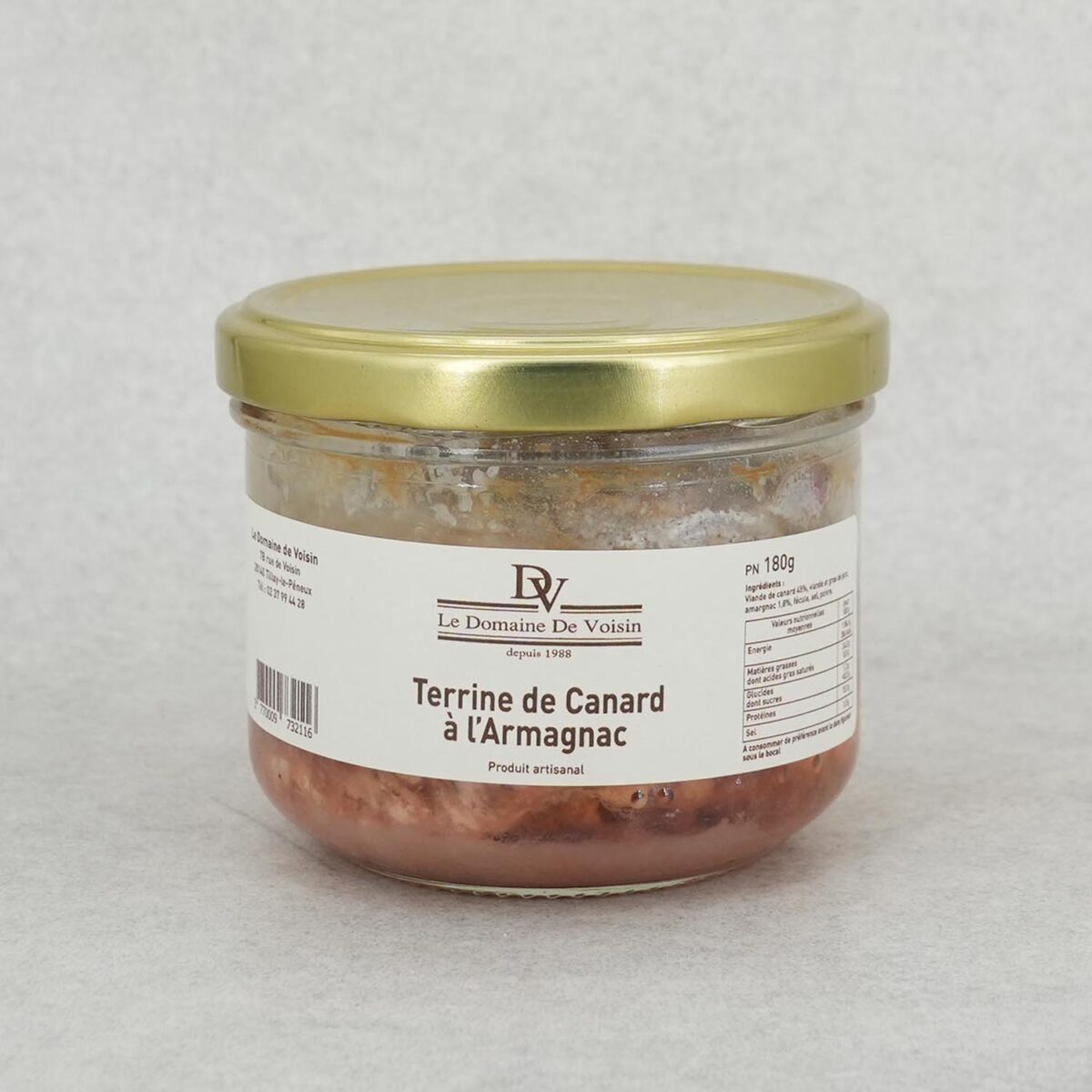 1016.jpg TERRINE DE CANARD À L'ARMAGNAC DOMAINE DE VOISIN – Image 1