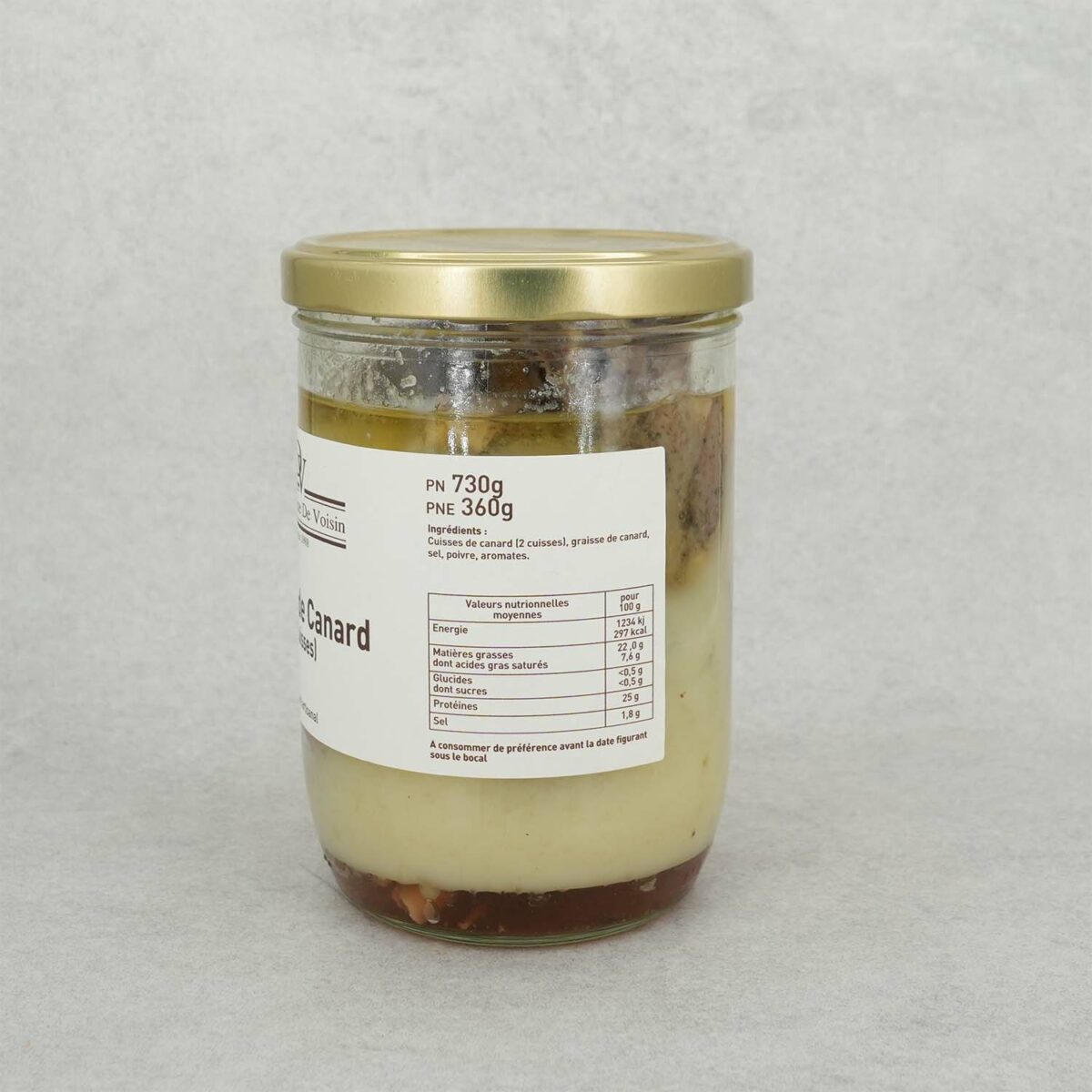 CONFITS DE CANARD 2 CUISSES DOMAINE DE VOISIN – Image 2
