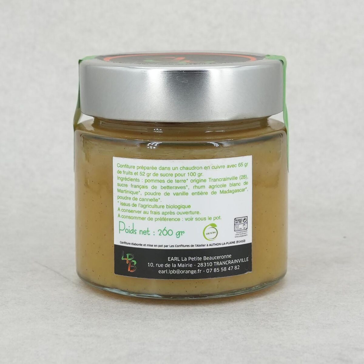 CONFITURE DE POMMES DE TERRE LA PETITE BEAUCERONNE – Image 2