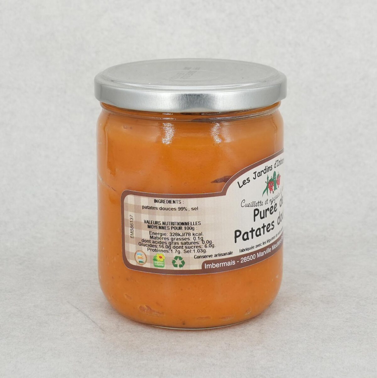 PURÉE DE PATATES DOUCES LES JARDINS D'IMBERMAIS – Image 2