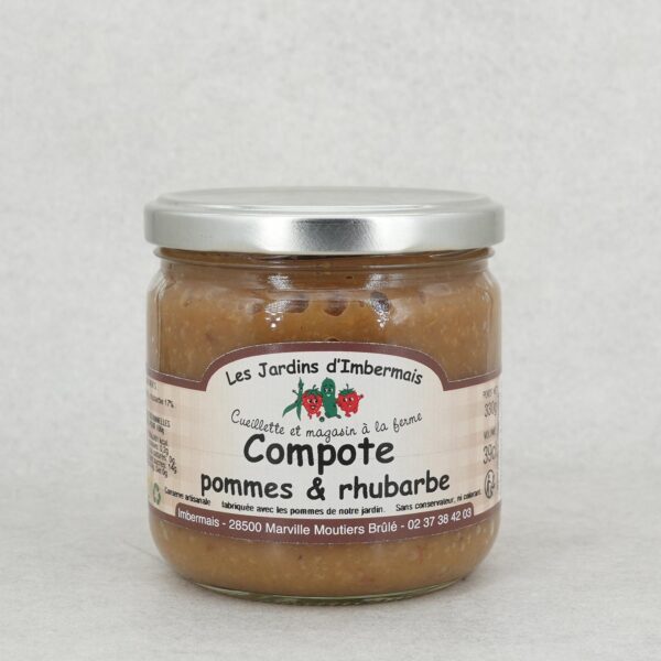 COMPOTE DE POMMES ET RHUBARBE IMBERMAIS
