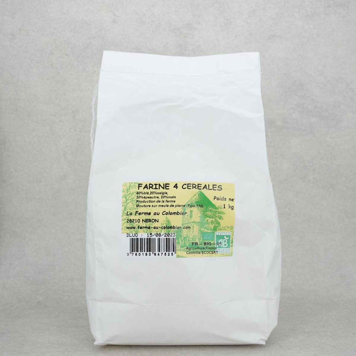 FARINE 4 CÉRÉALES T110 LA FERME AU COLOMBIER – Image 1