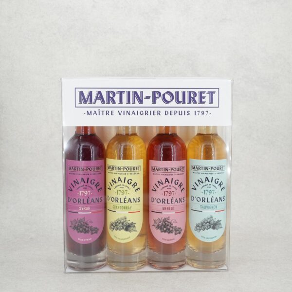 COFFRET DE VINAIGRE 4 CÉPAGES MARTIN POURET