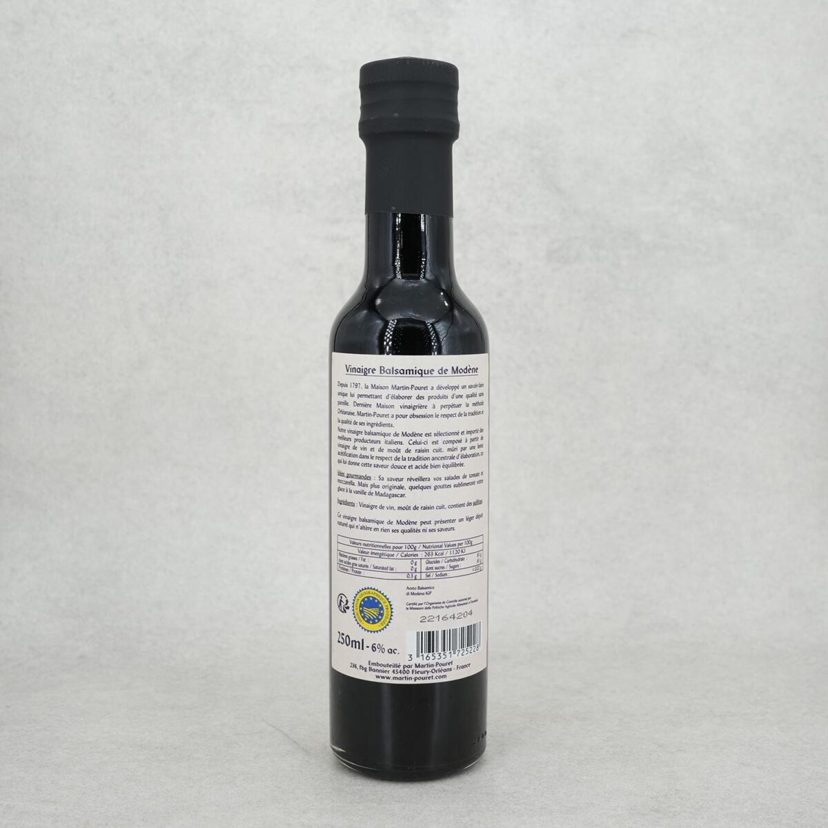 1495B.jpg VINAIGRE BALSAMIQUE DE MODÈNE MARTIN POURET – Image 2