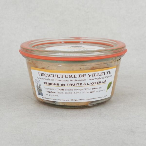 TERRINE DE TRUITE À L'OSEILLE PISCICULTURE DE VILLETTE