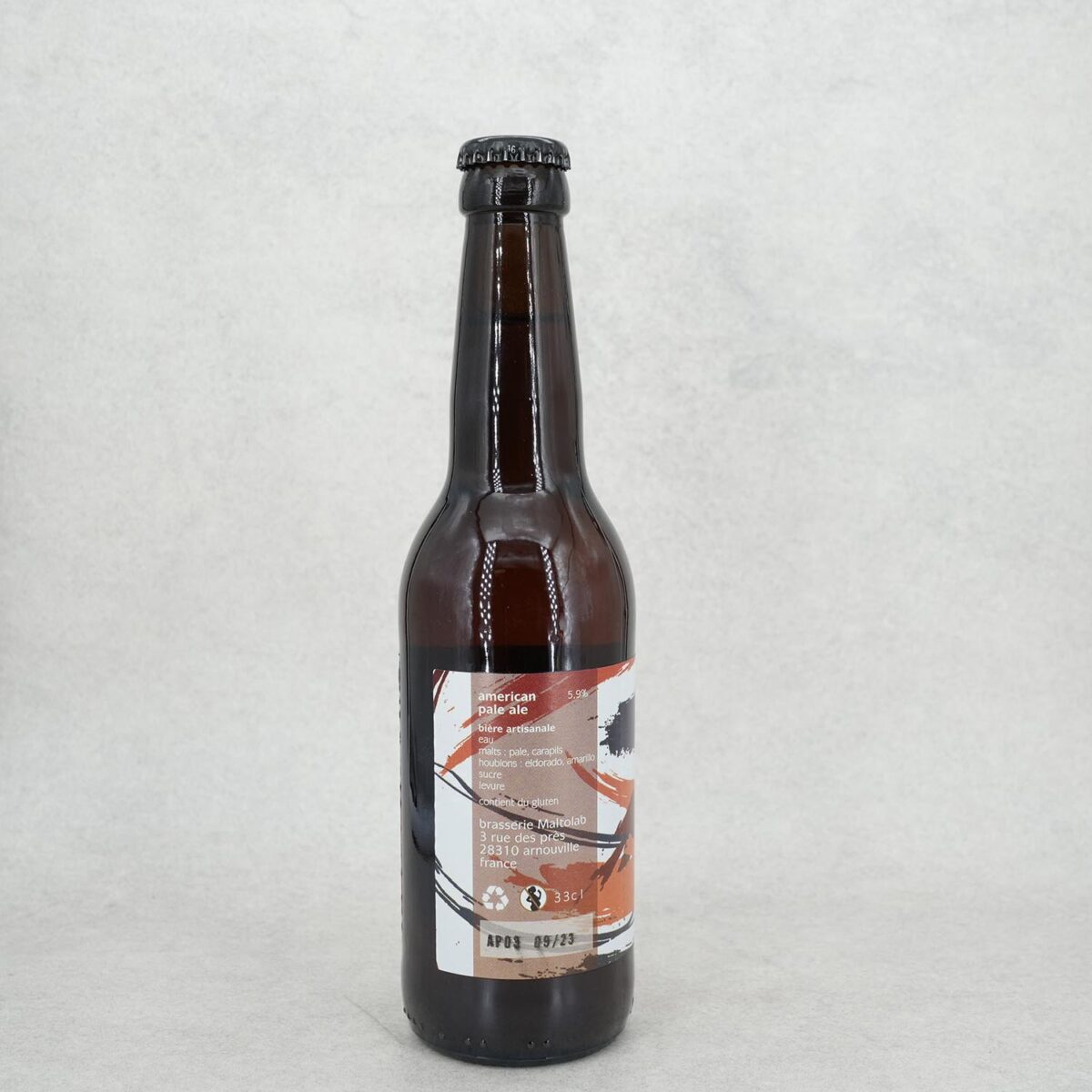 1586B.jpg BIÈRE AMERICAN PALE ALE ELDORA ROAD BRASSERIE MALTOLAB – Image 2