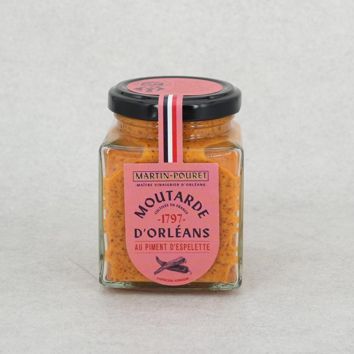 MOUTARDE AU PIMENT D'ESPELETTE MARTIN POURET – Image 1