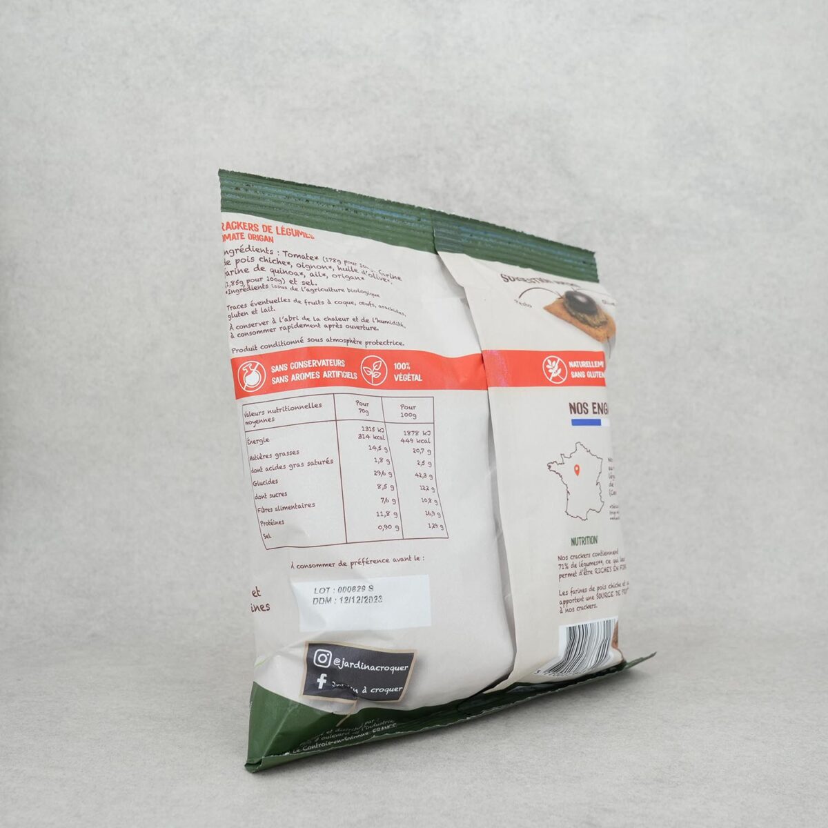 CRACKERS TOMATE ORIGAN JARDIN A CROQUER – Image 2
