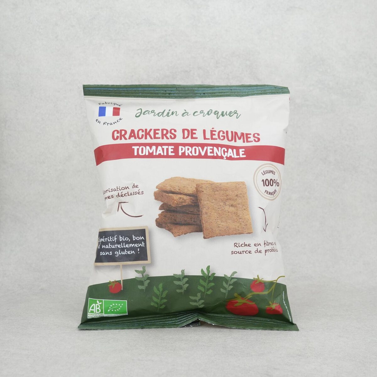 CRACKERS TOMATE PROVENÇALE JARDIN A CROQUER - LOCALIE