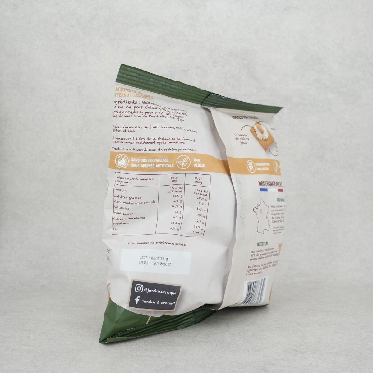 CRACKERS BUTTERNUT CORIANDRE JARDIN A CROQUER – Image 2