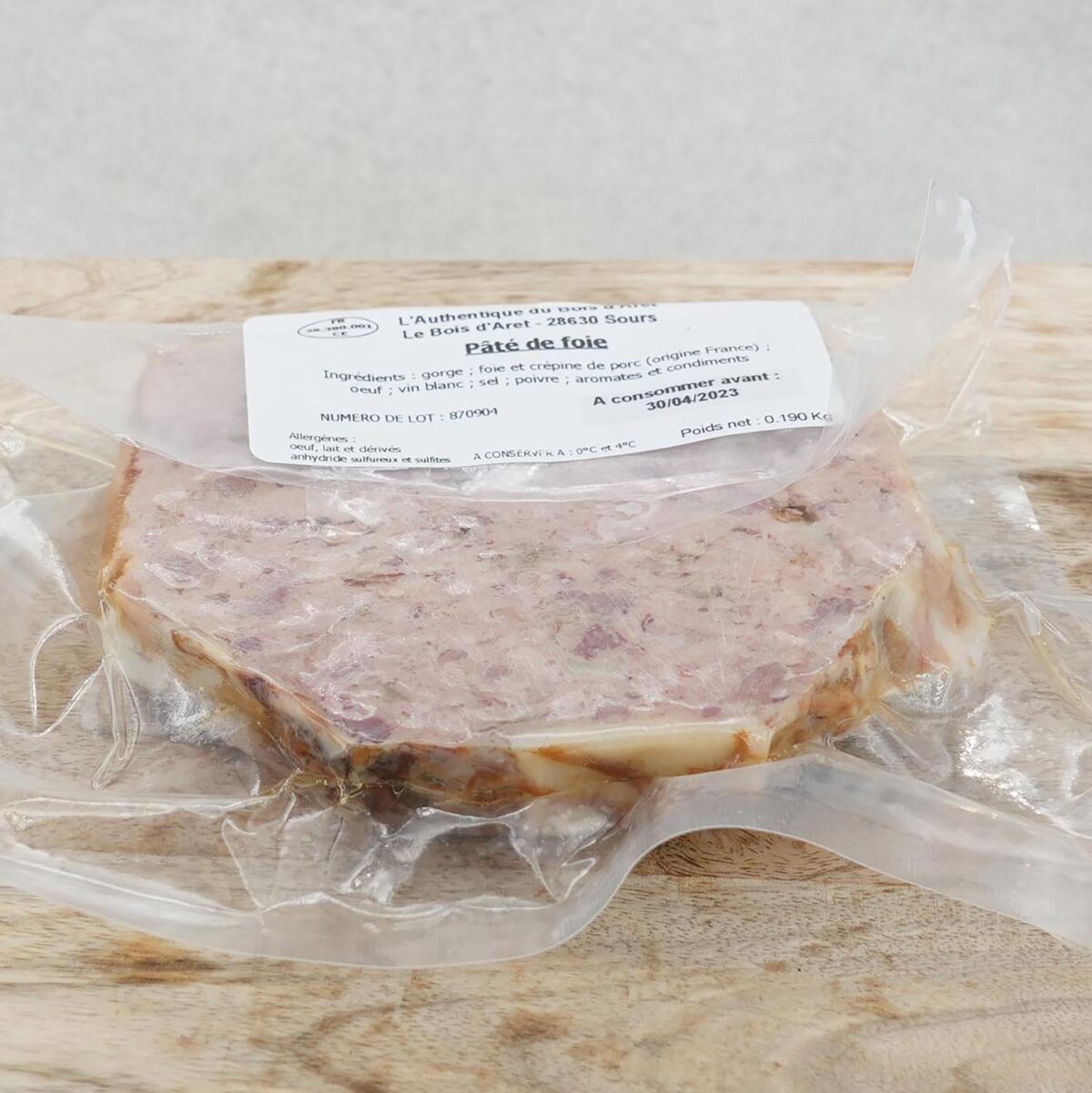 PATÉ DE FOIE L'AUTHENTIQUE DU BOIS D'ARET – Image 2