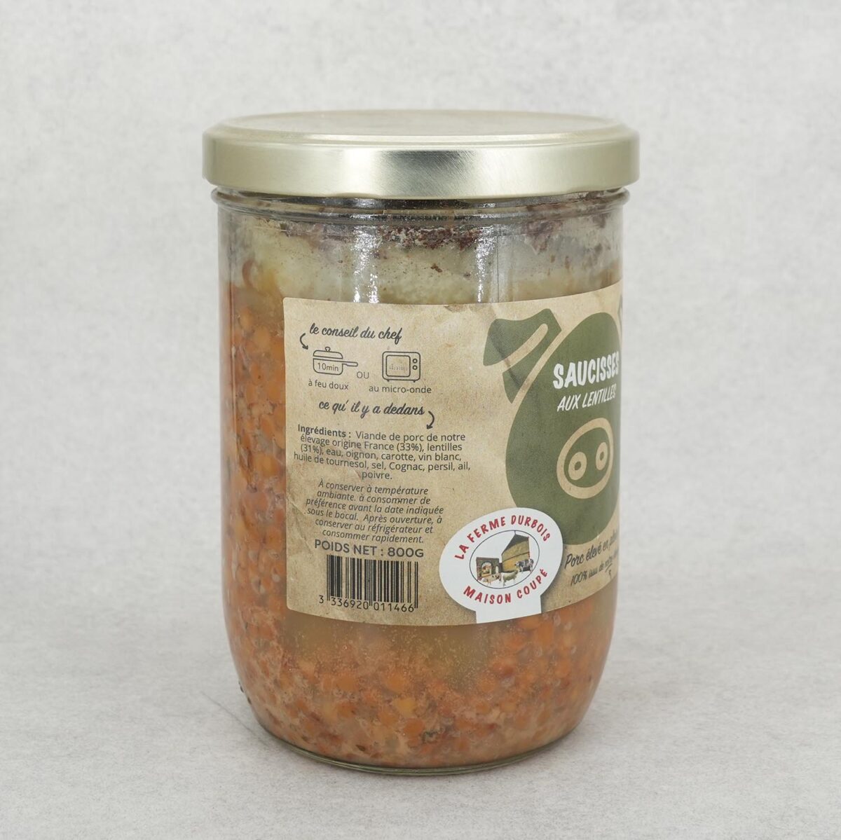 SAUCISSES LENTILLES DE PORC – Image 2