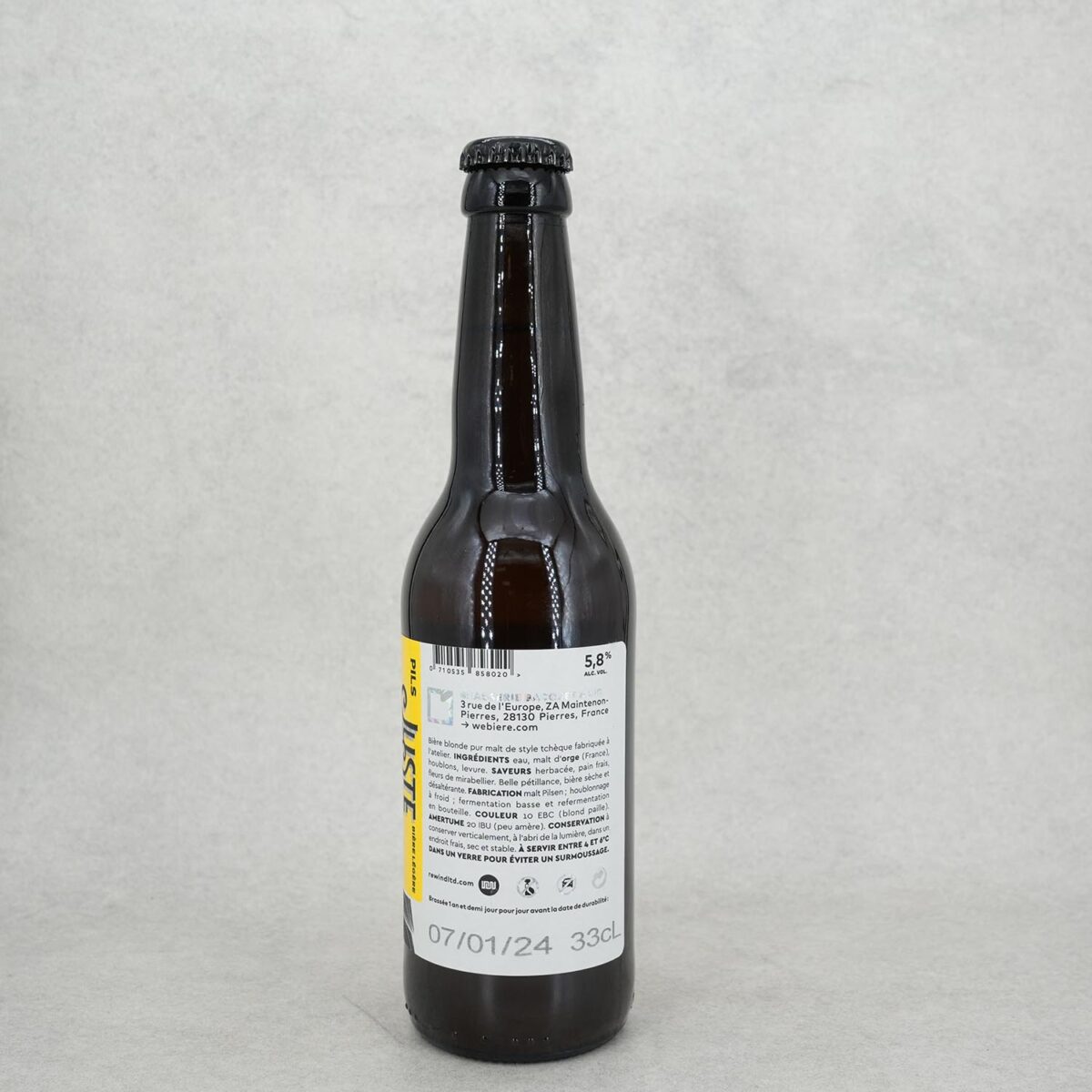 BIÈRE PILS "JUSTE TOI ET MOI" BRASSERIE BACQUET – Image 2