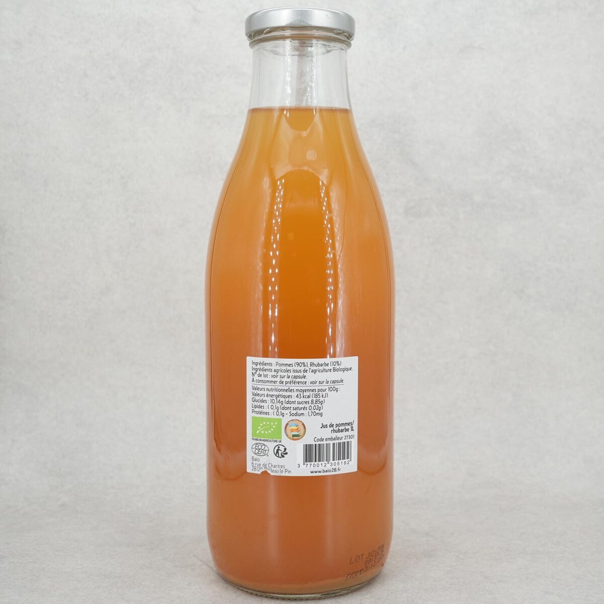 JUS DE POMMES RHUBARBES BAIO – Image 2