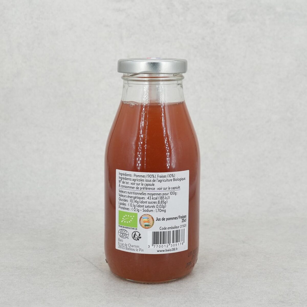 JUS DE POMMES FRAISES BAIO – Image 2