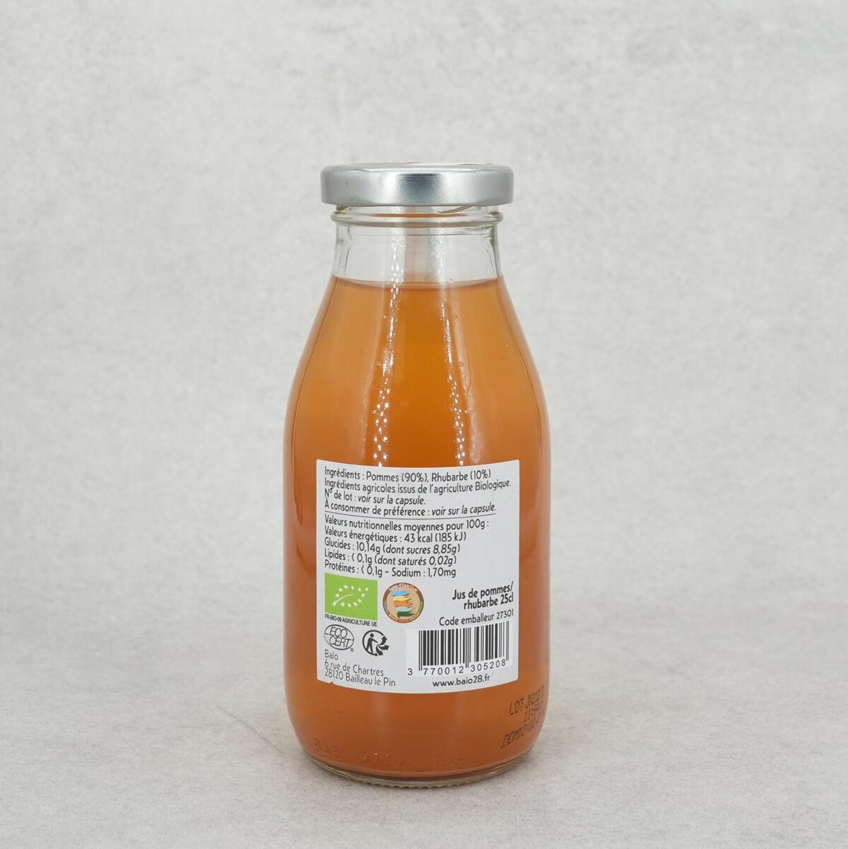 JUS DE POMMES RHUBARBES BAIO – Image 2
