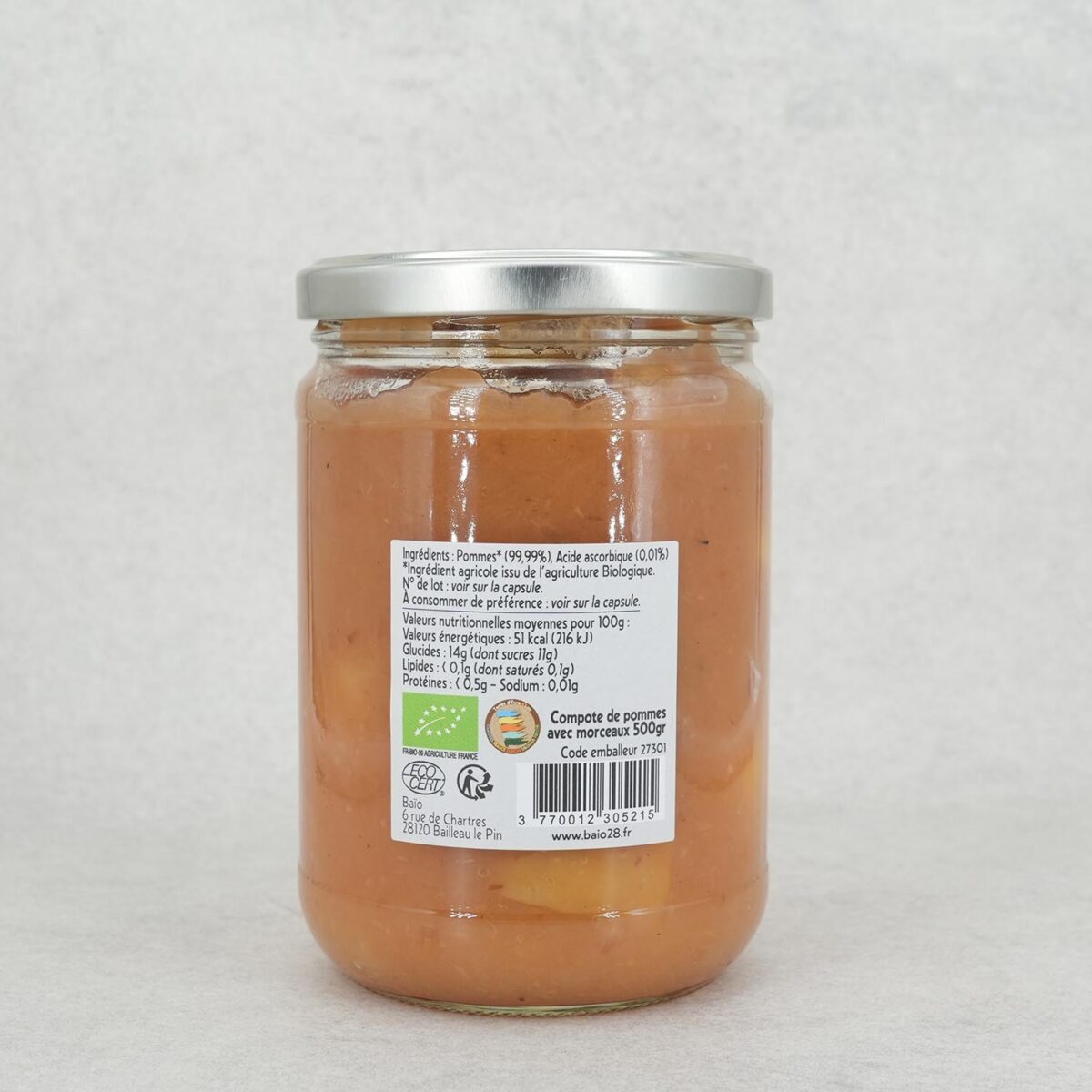 COMPOTE DE POMMES AVEC MORCEAUX BAIO – Image 2