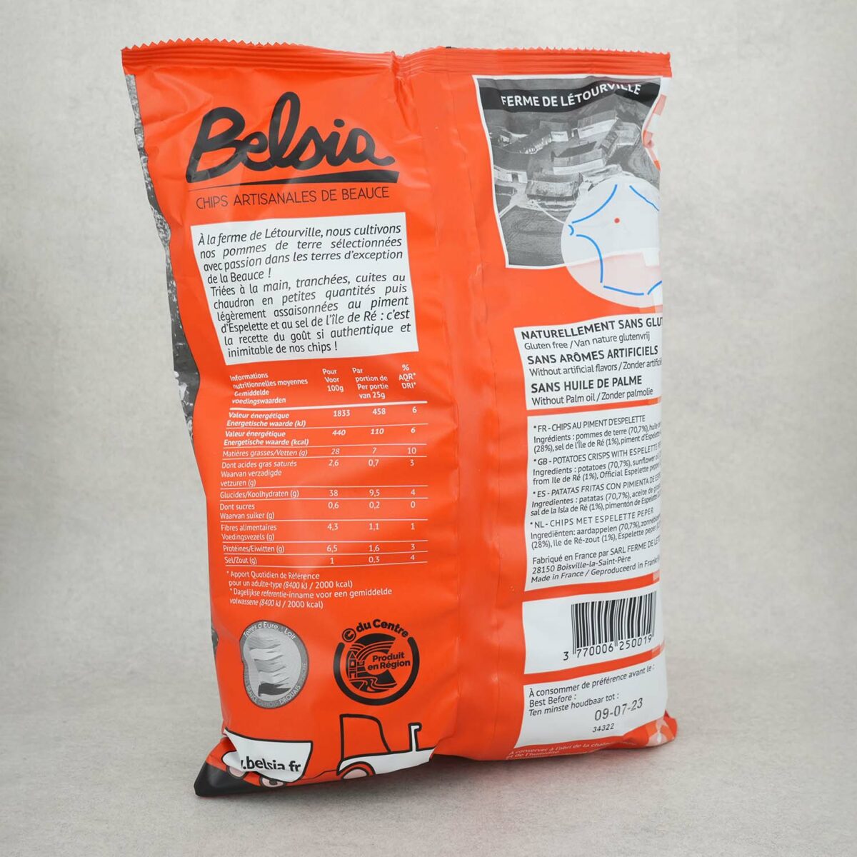 CHIPS AU PIMENT D'ESPELETTE ET SEL DE L'ÎLE DE RÉ BELSIA – Image 2