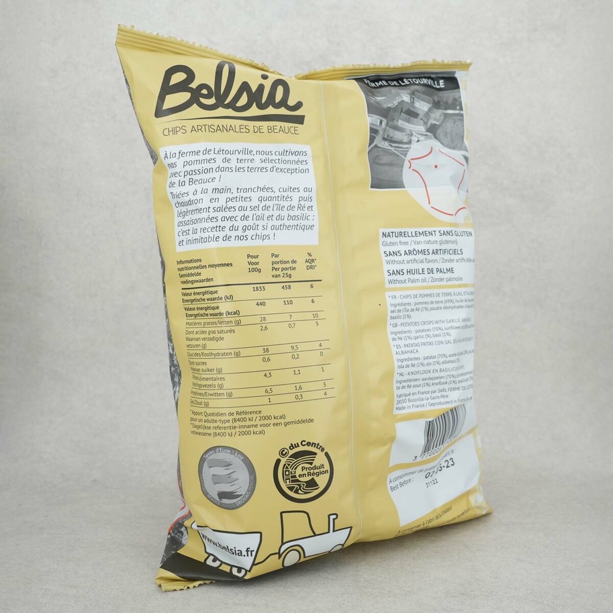 CHIPS À L'AIL ET AU BASILIC BELSIA – Image 2