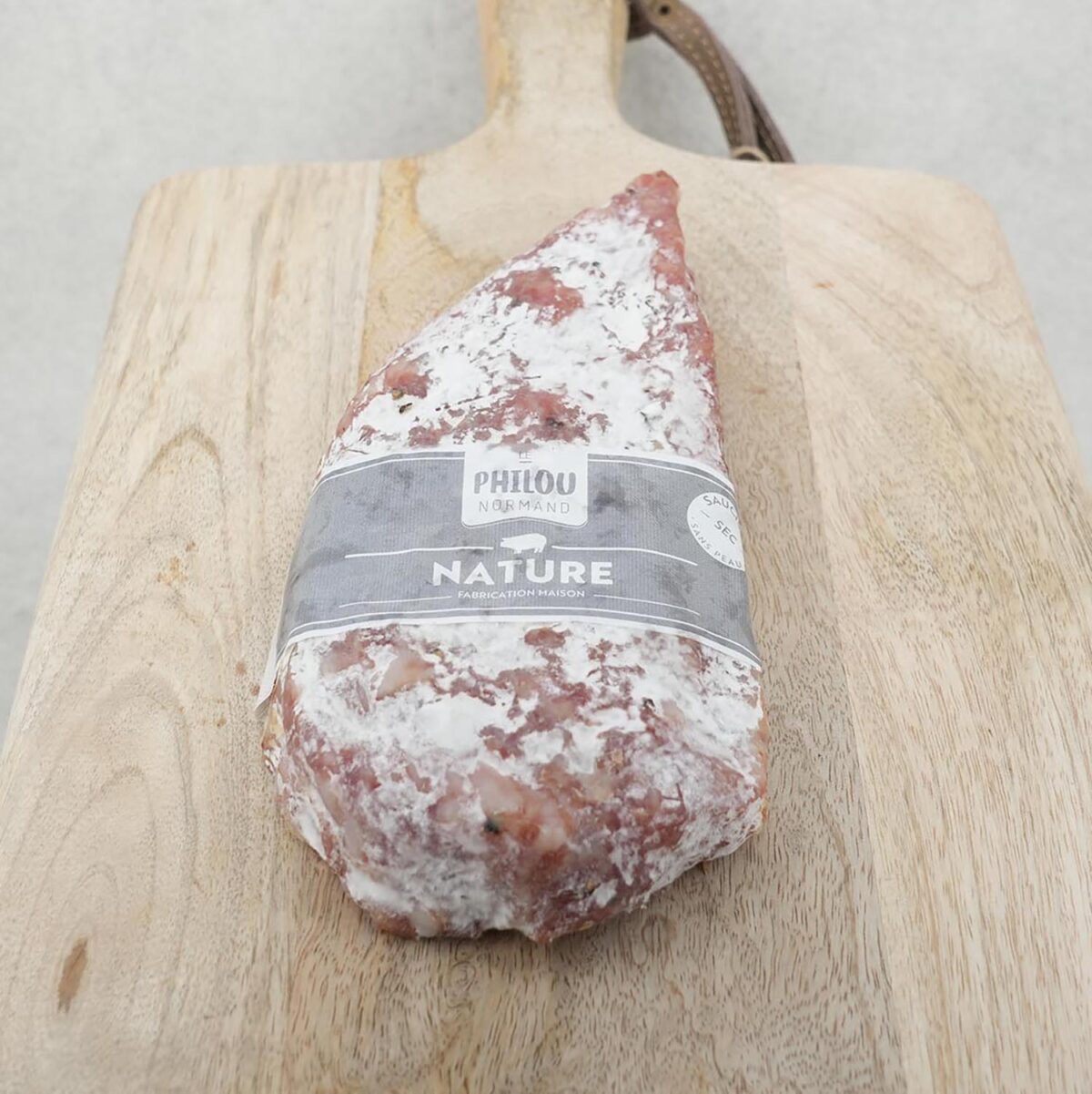 SAUCISSON SEC PORC NATURE LE PHILOU NORMAND – Image 2
