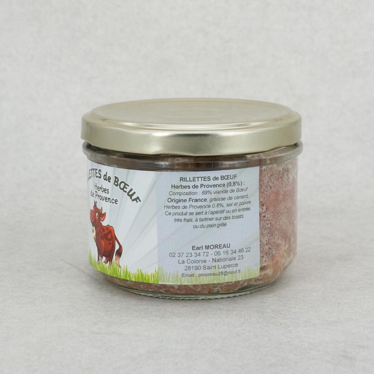 RILLETTE DE BOEUF HERBES DE PROVENCE EARL MOREAU – Image 2