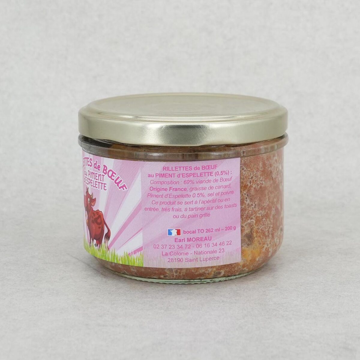 RILLETTE DE BOEUF PIMENT EARL MOREAU – Image 2