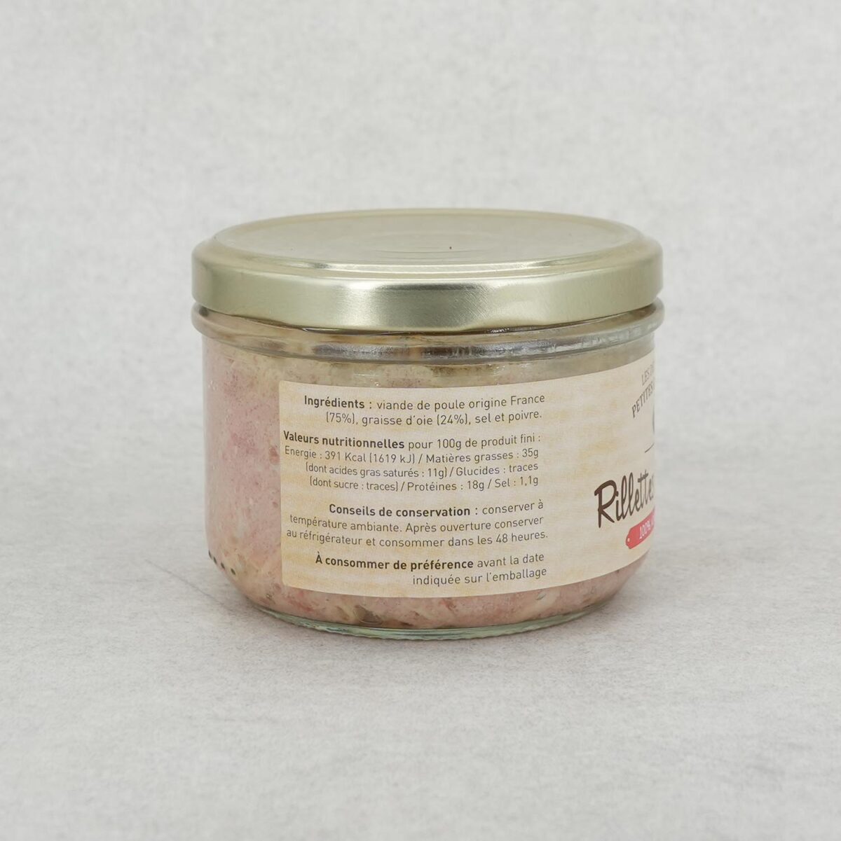 RILLETTES DE POULE "100% VOLAILLE/OIE" – Image 2