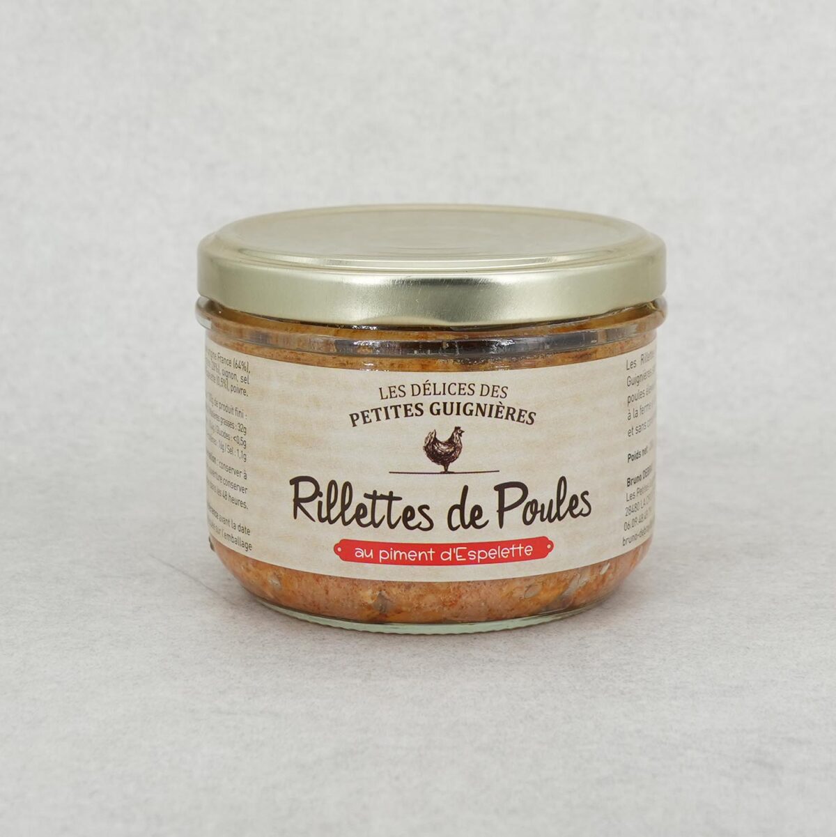 RILLETTES POULE "PIMENT D'ESPELETTE" – Image 1