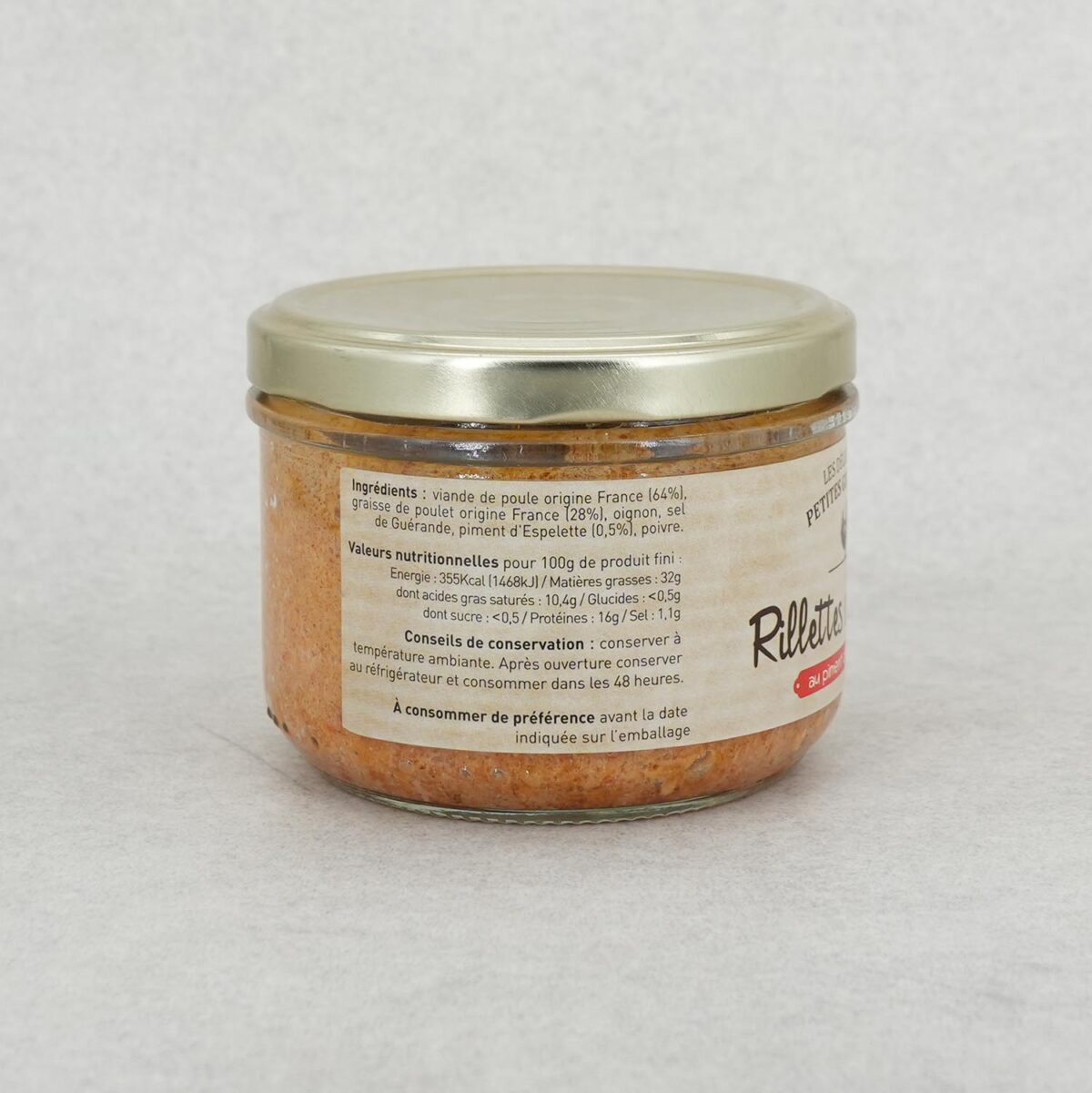 RILLETTES POULE "PIMENT D'ESPELETTE" – Image 2