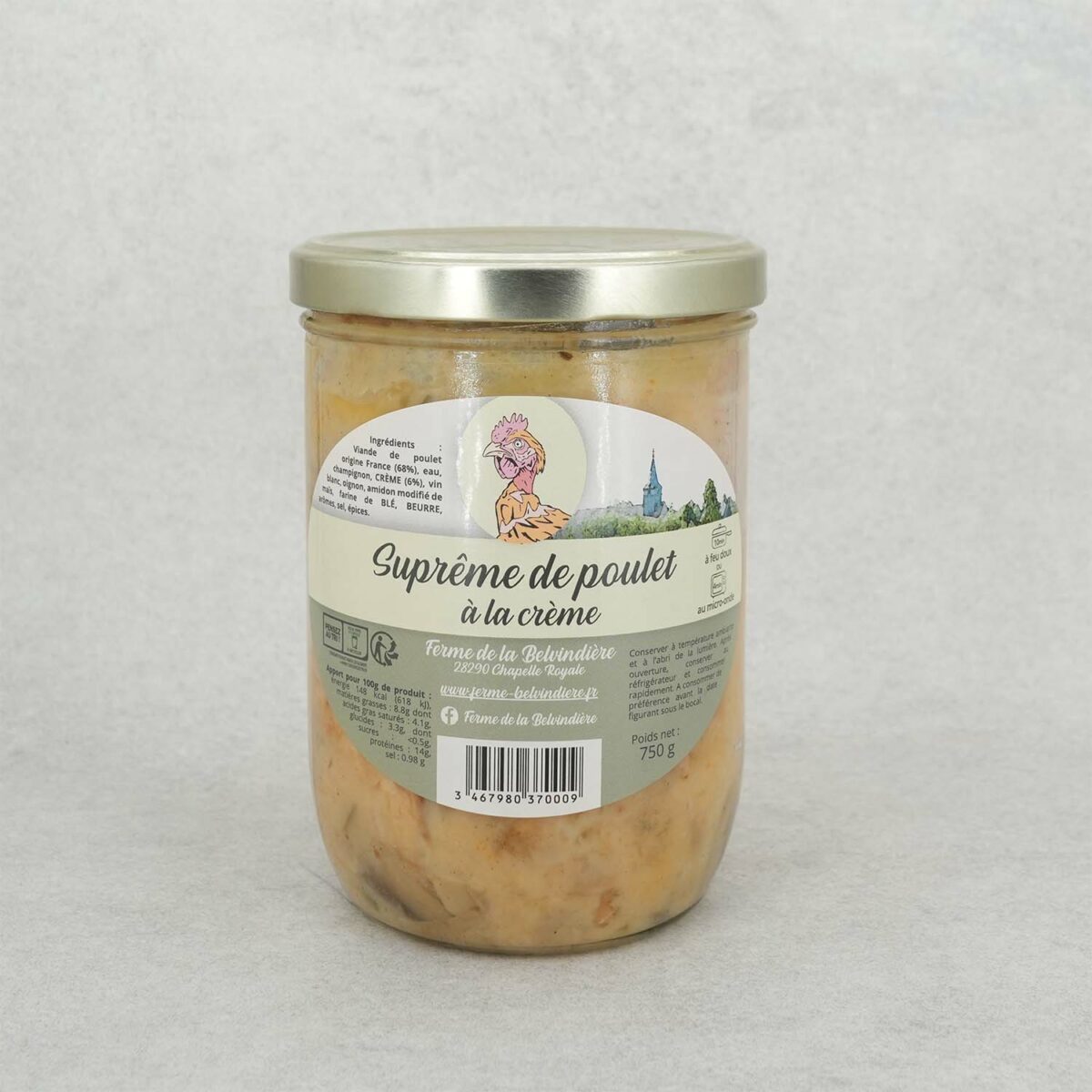 SUPRÊME DE POULET À LA CREME – Image 1