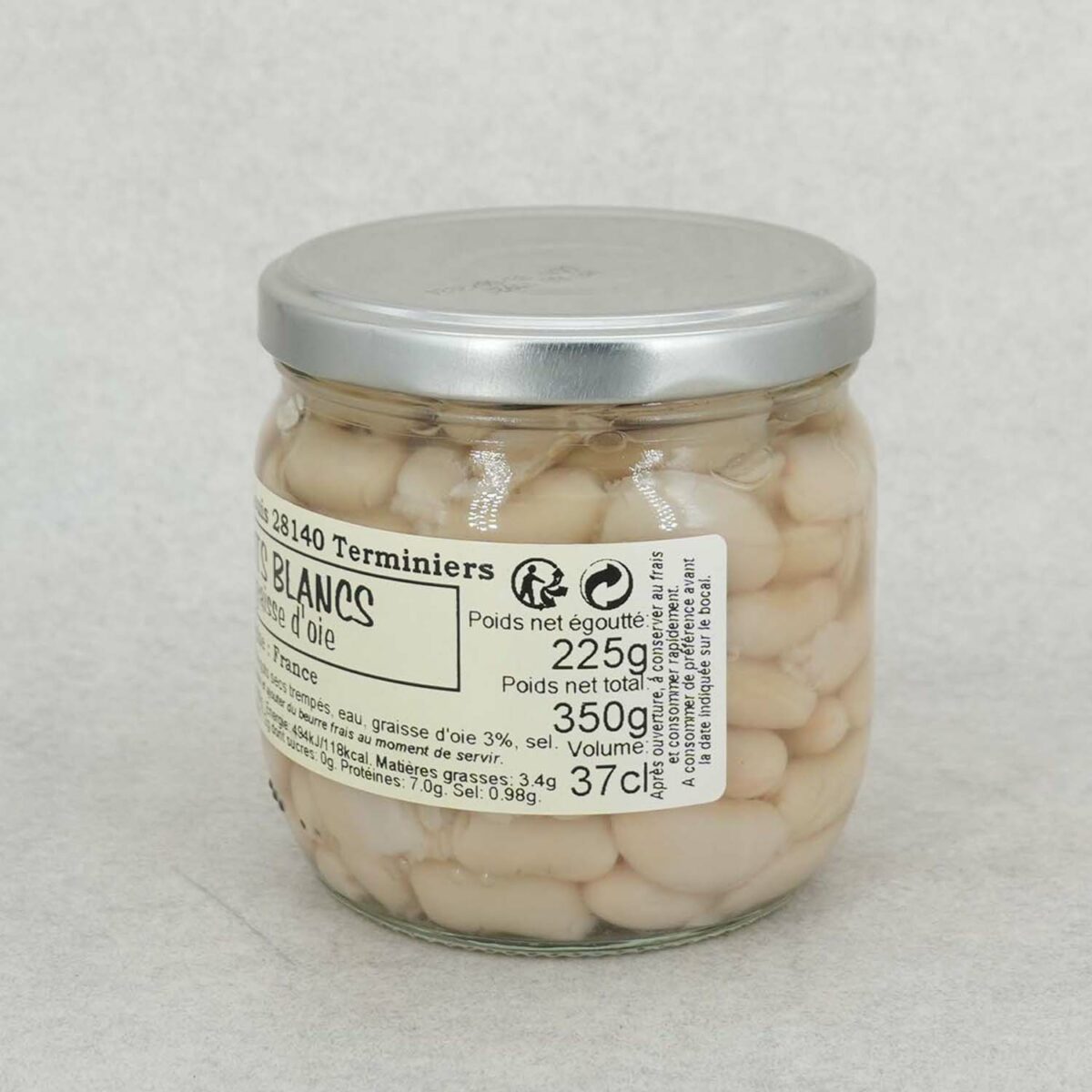 BOCAL LINGOTS BLANCS A LA GRAISSE D'OIE LA FERME DE LOUIS – Image 2