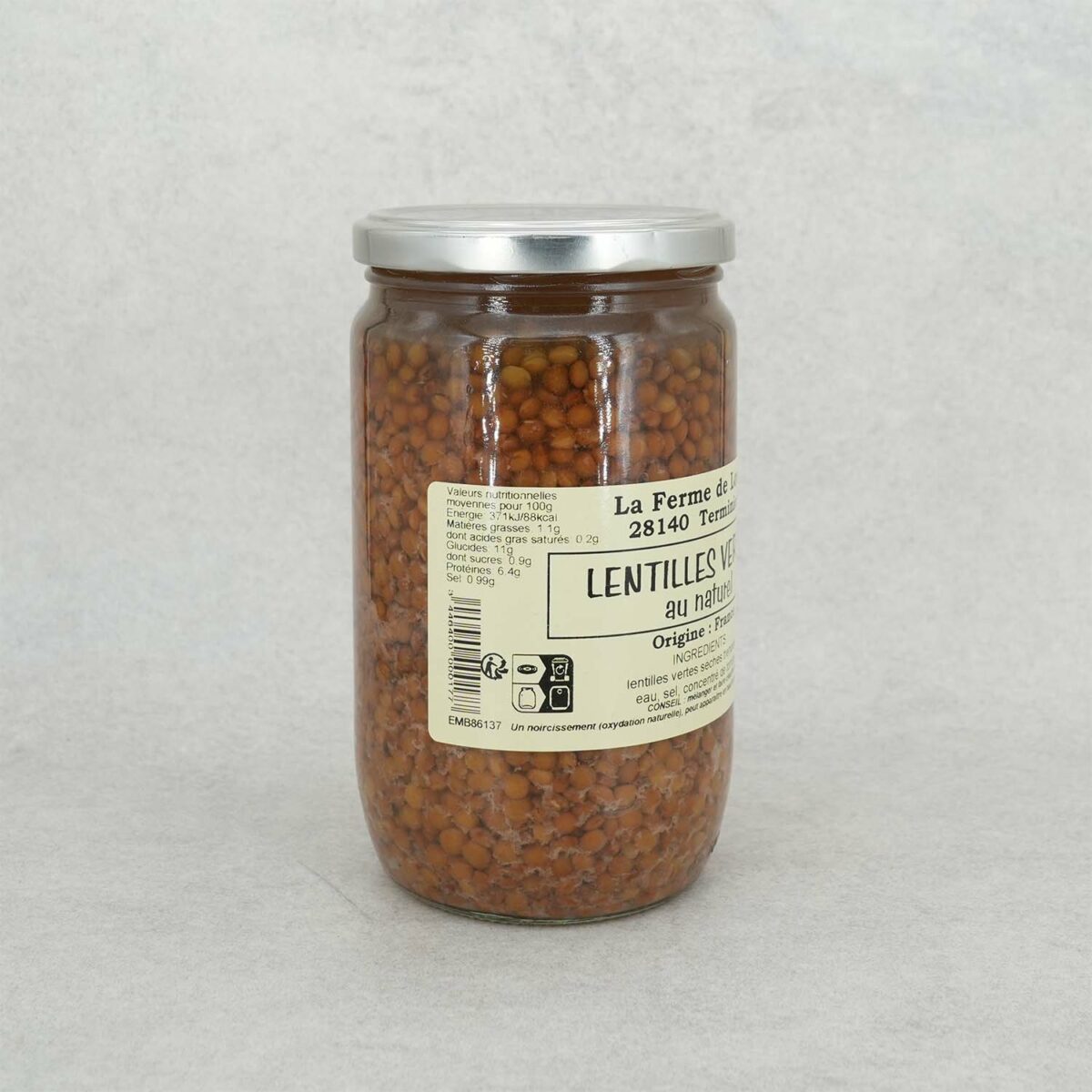 BOCAL LENTILLES VERTES LA FERME DE LOUIS – Image 2