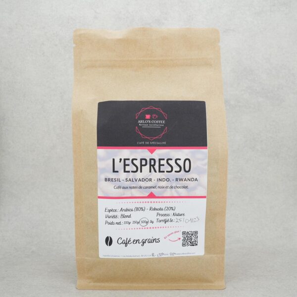 CAFÉ EN GRAINS L'ESPRESSO ARLO'S COFFEE