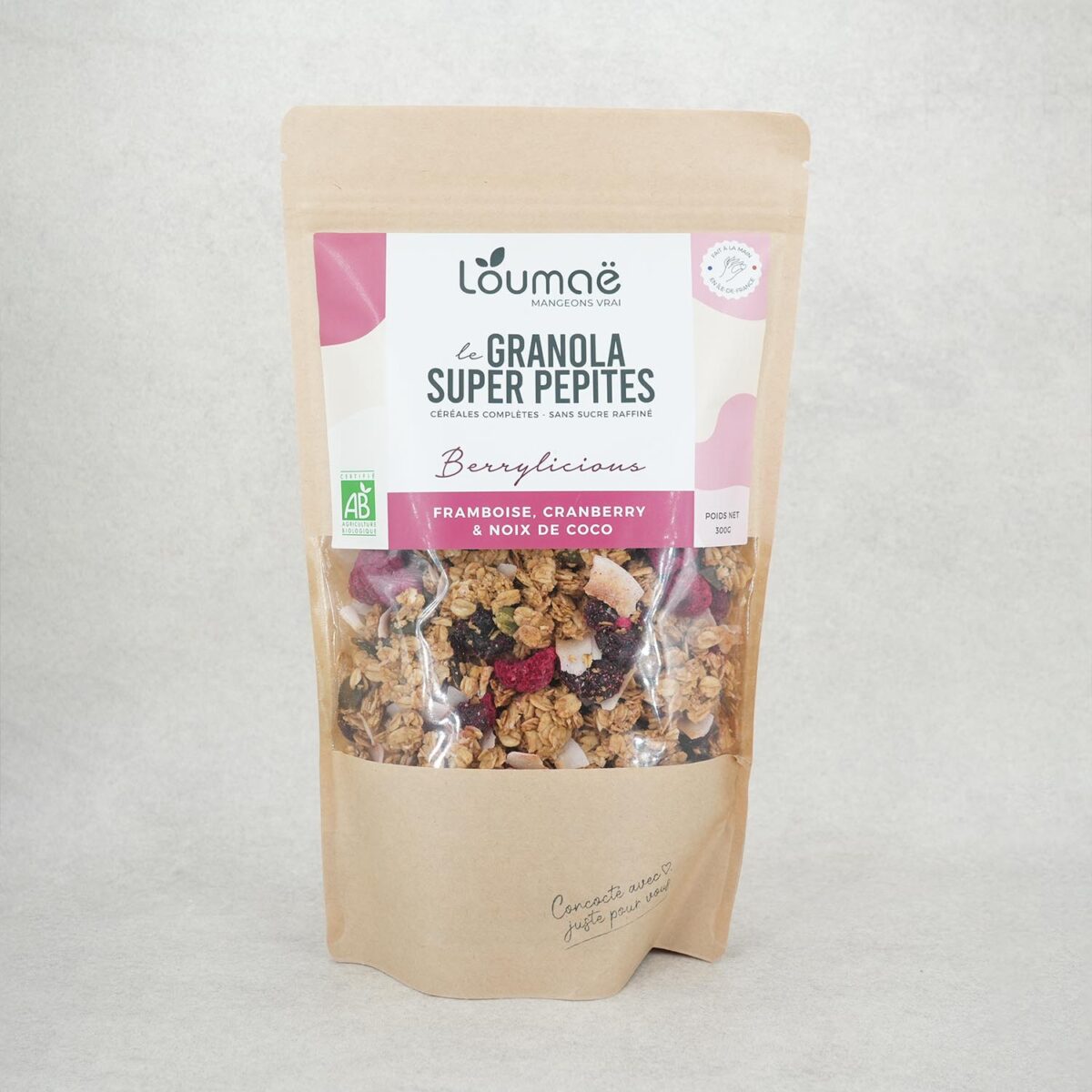 GRANOLA BERRYLICIOUS FRAMBOISE CRANBERRY LOUMAE – Image 1