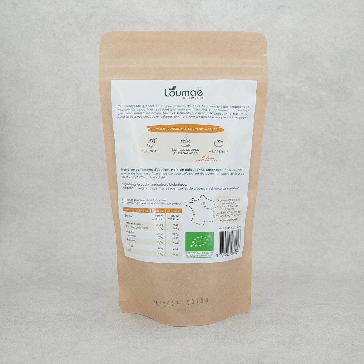 838B.jpg GRANOLA SALÉ CAJOU CURRY LOUMAE – Image 2