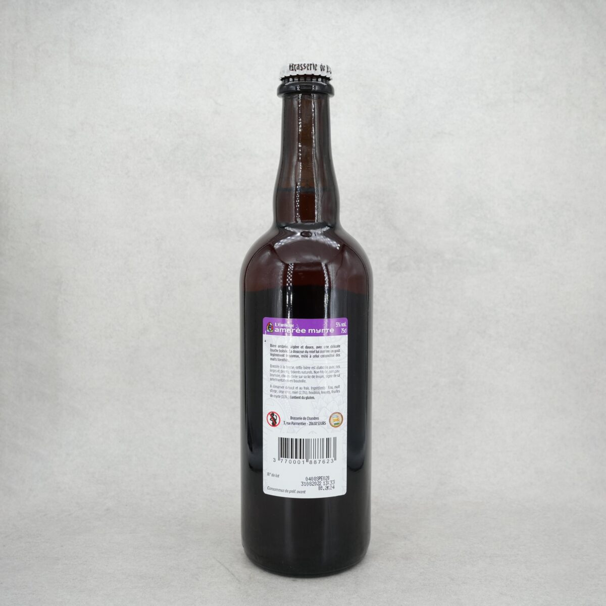 BIÈRE AMBRÉE MYRTE BRASSERIE L'EURÉLIENNE – Image 2