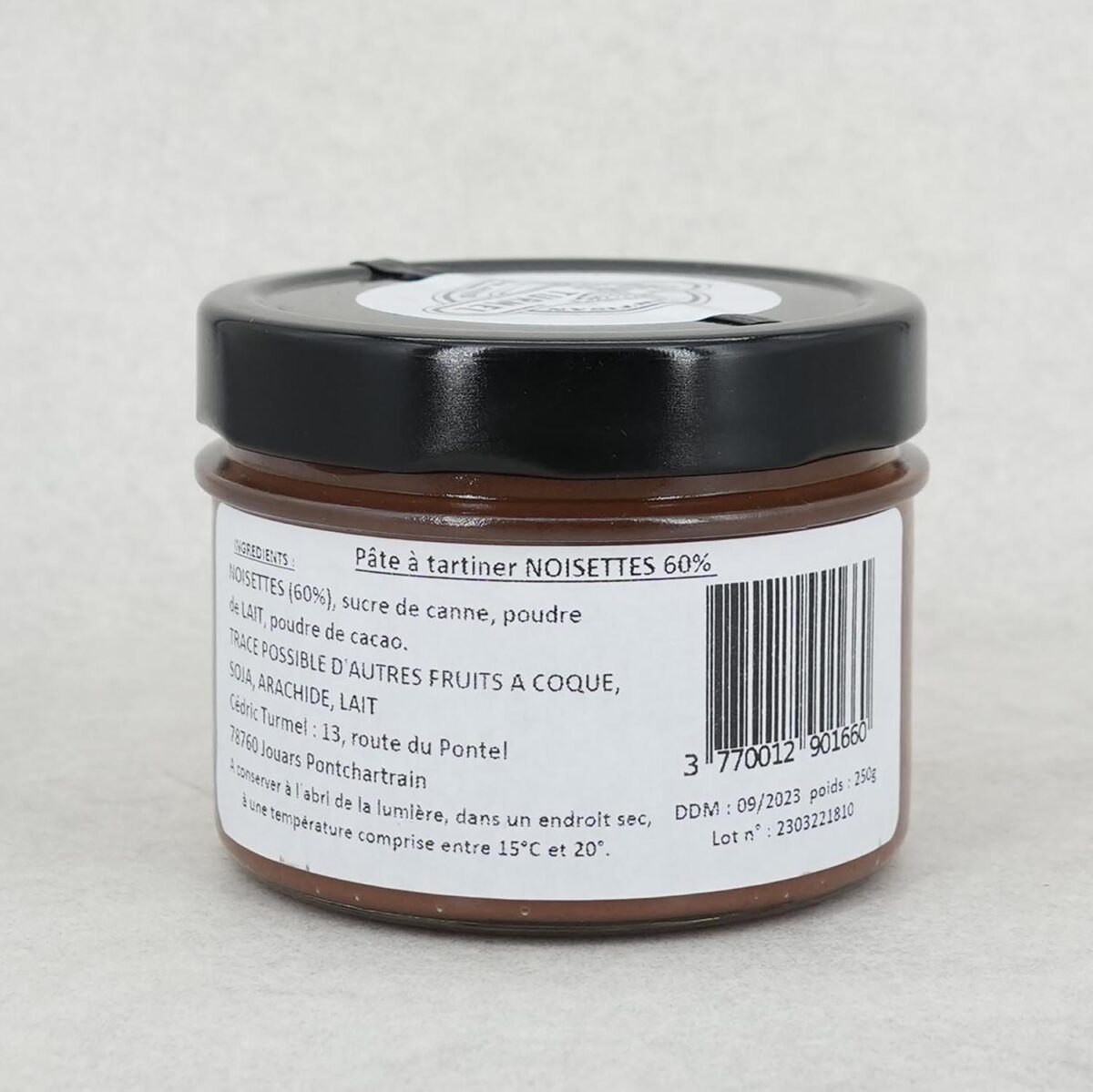 PÂTE À TARTINER NOISETTE CEDRIC TURMEL – Image 2