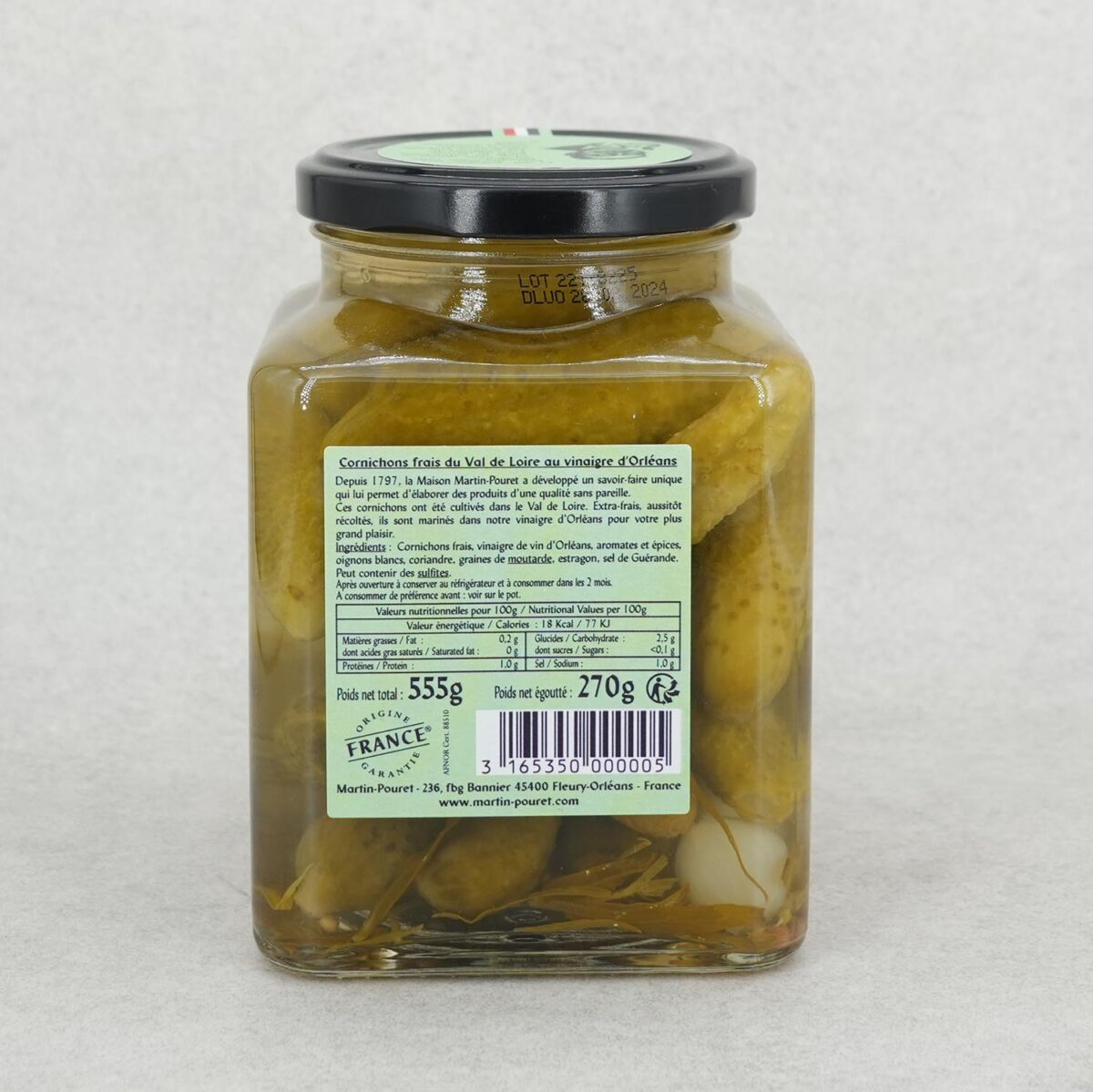 CORNICHONS FRAIS DU VAL DE LOIRE MARTIN POURET – Image 2