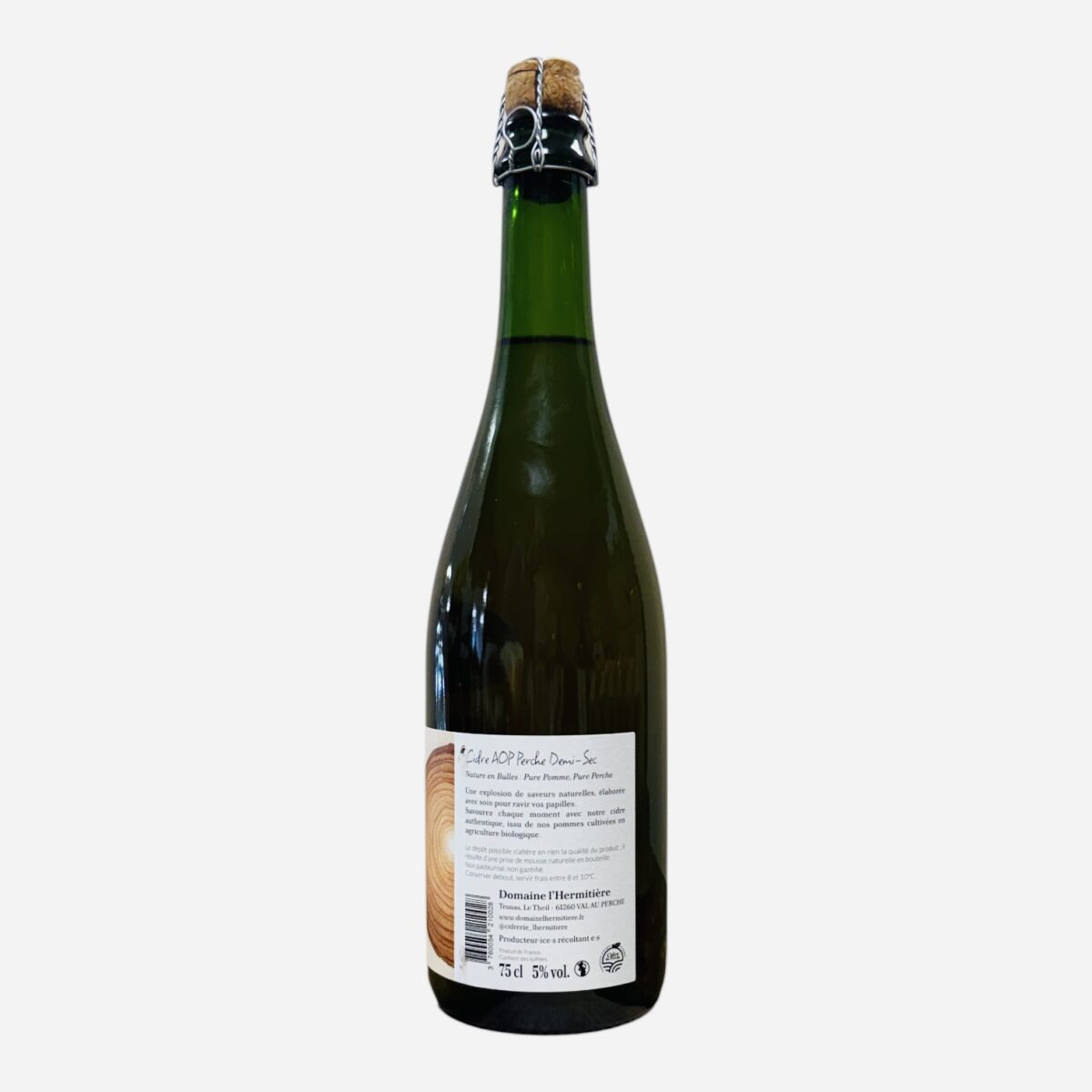 CIDRE DU PERCHE DEMI-SEC BIO L'HERMITIERE – Image 2