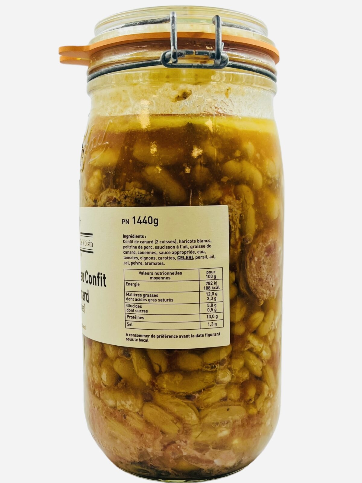 Photoroom_001_20240309_183612 CASSOULET AU CONFIT DE CANARD 2 CUISSES DOMAINE DE VOISIN – Image 2