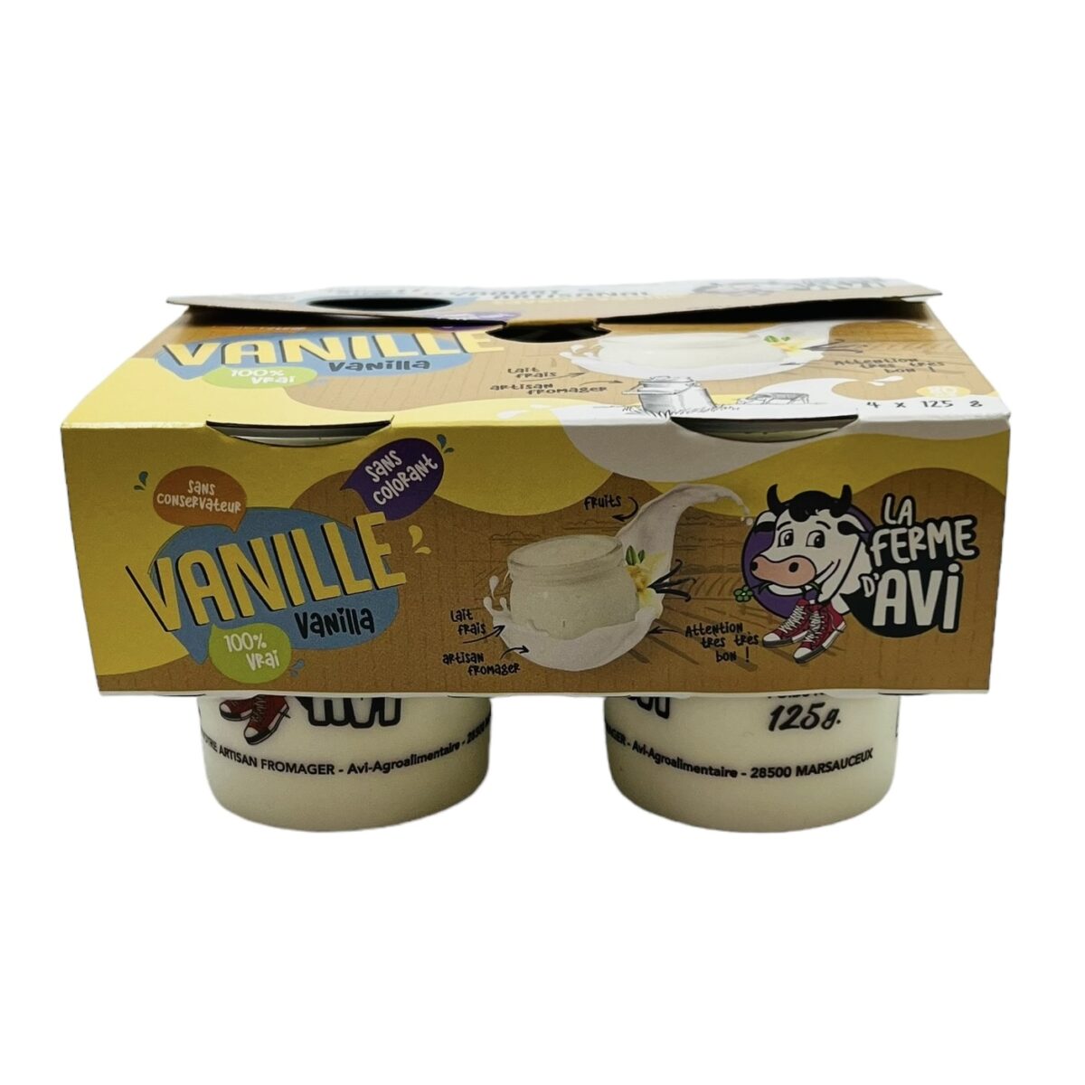 YAOURT BRASSÉ "VANILLE"X4 – Image 1