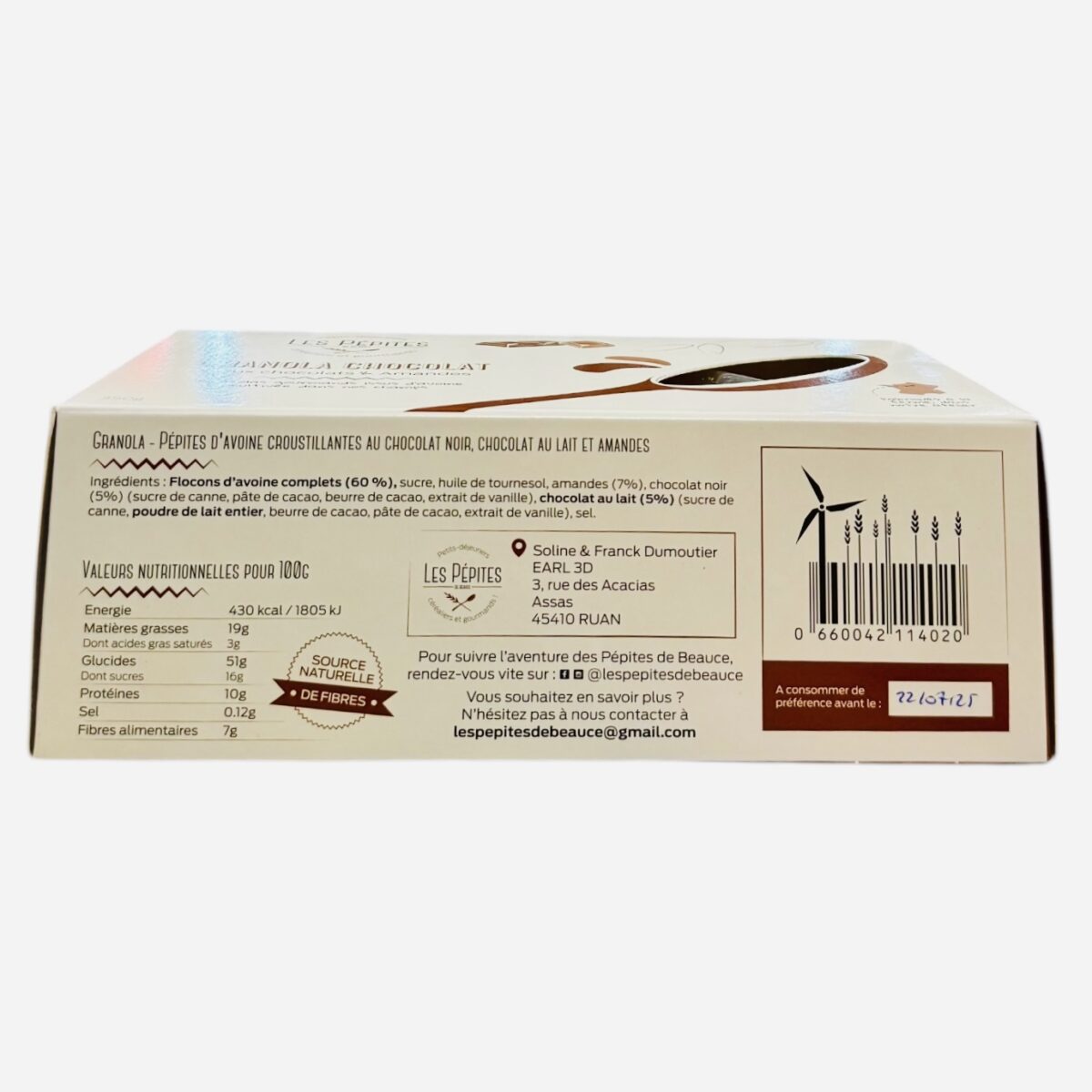 GRANOLA CHOCOLAT LES PÉPITES DE BEAUCE – Image 2