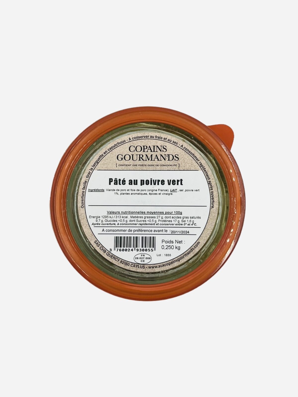 PATÉ AU POIVRE VERT COCHONAILLES DU HAUT BOIS – Image 2