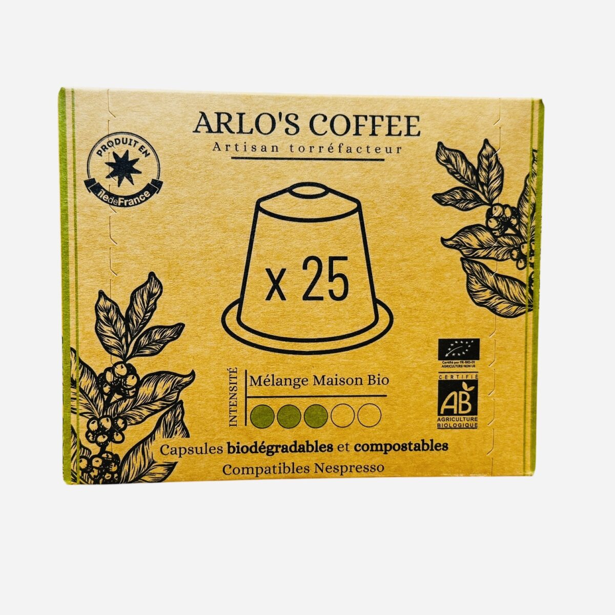 CAPSULES À CAFÉ "BLEND MAISON" POUR NESPRESSO ARLO'S COFFEE – Image 1