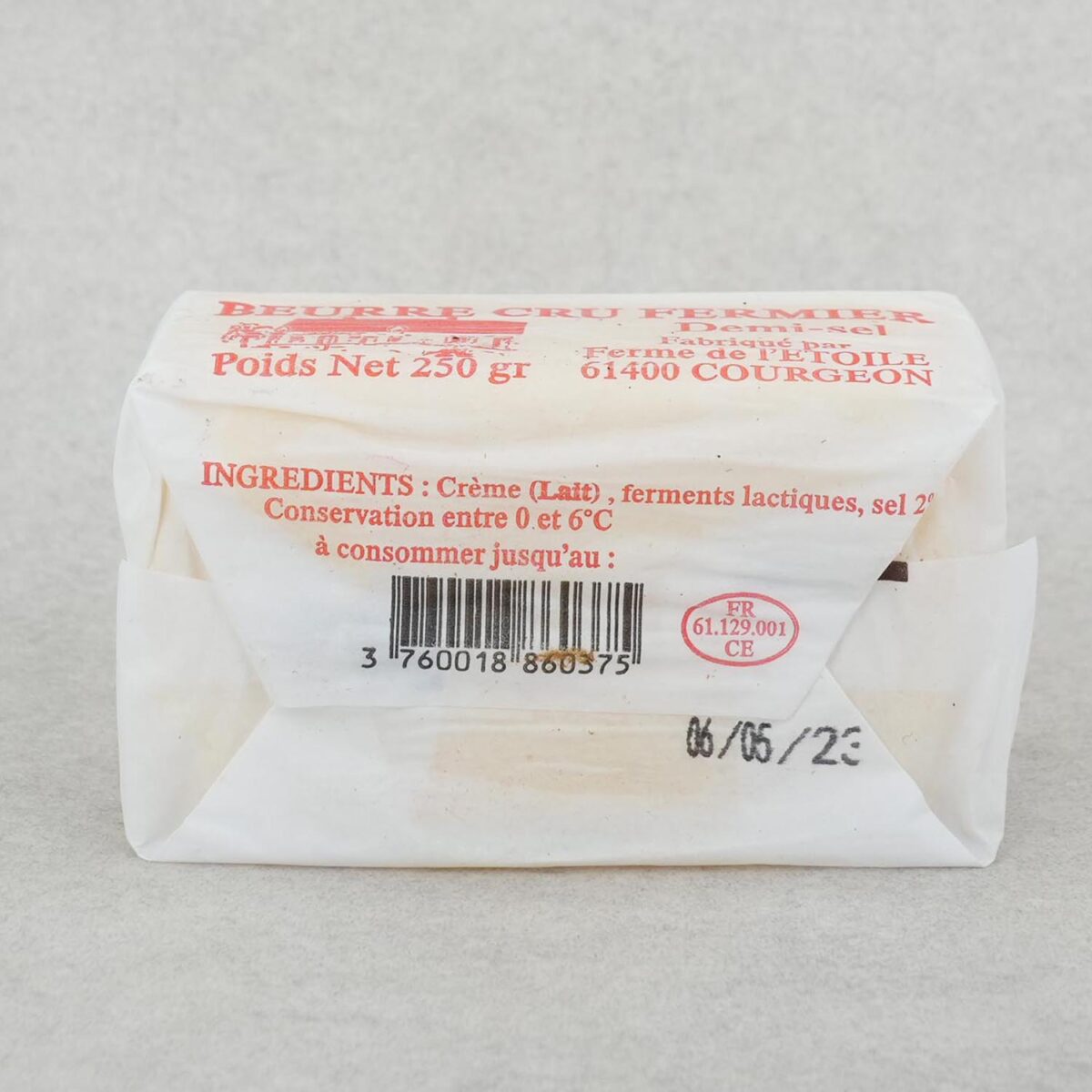 BEURRE CRU FERMIER DEMI-SEL – Image 2