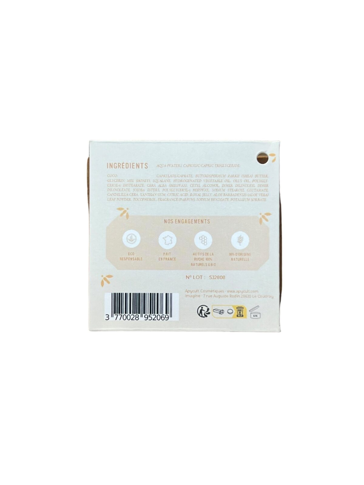 POT BOIS CRÈME VELOURS VISAGE APYCULT – Image 2