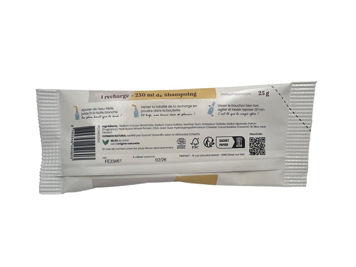 RECHARGE SHAMPOING NOURISSANT HUILE DE COCO PIMPANT – Image 2